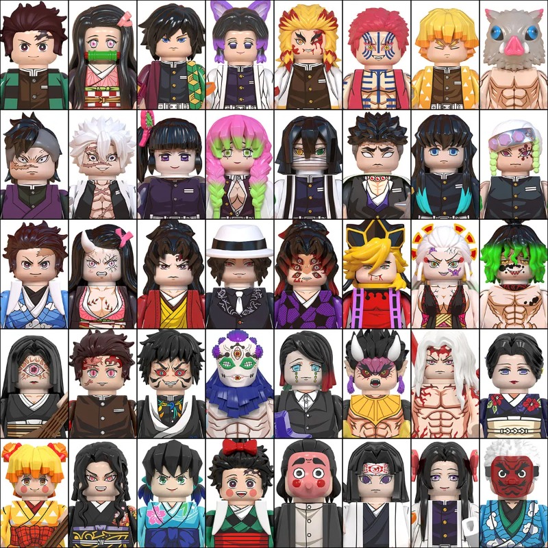 Kids Toys Kit - Minifigures Demon Slayer Building Block 50PCS