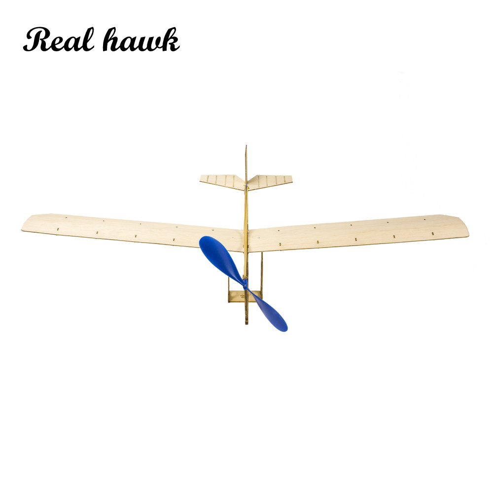 Kids Toys Kit - Kit Pesawat Terbang Bertenaga Karet STEM,
