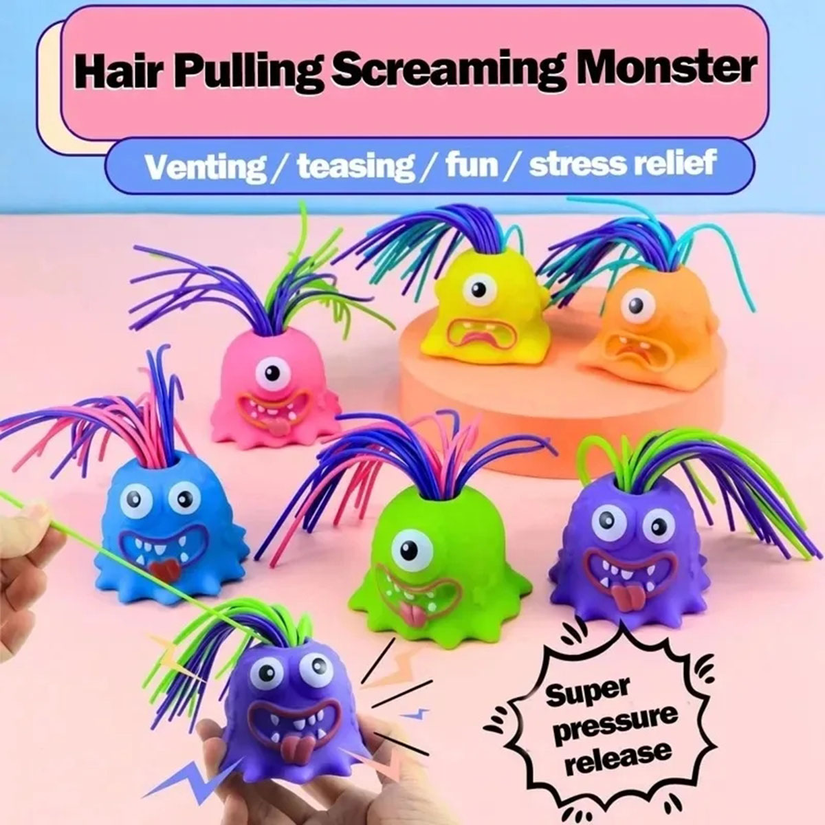 Kids Toys Easter - Mainan Dekompresi Anak-anak Monster Kecil Akan