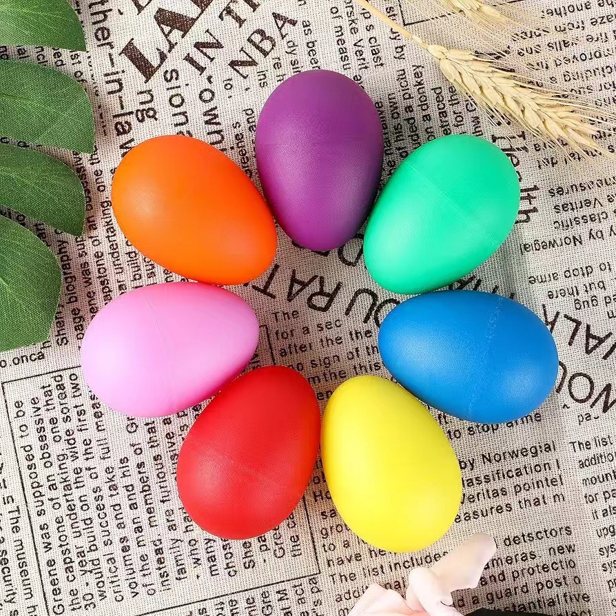 Kids Toys Easter - 2 Buah Pengocok Telur Plastik Perkusi
