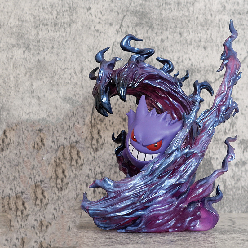 Kids Toys Variety - 19cm Anime Pokemon Gengar Versi Pertarungan.