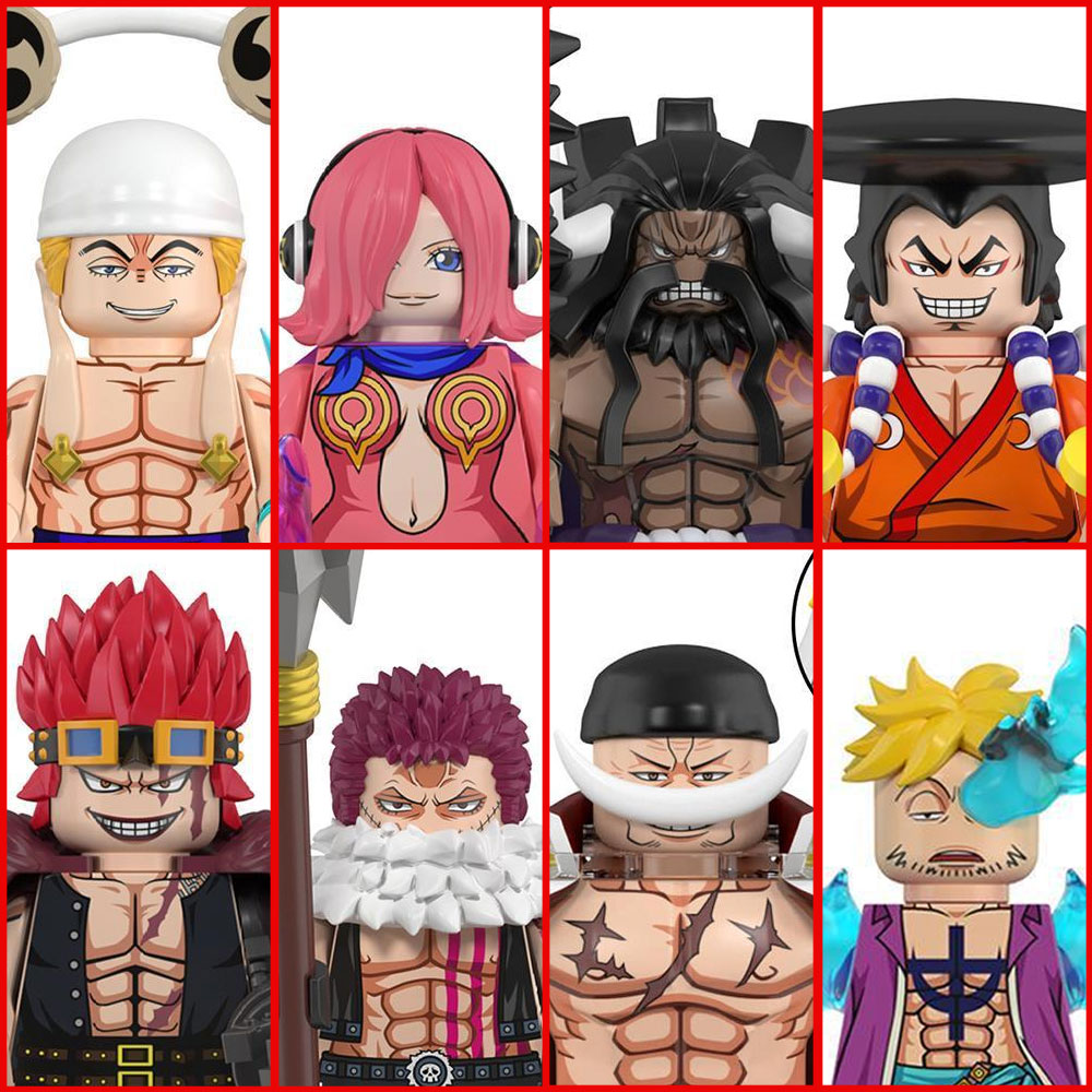Kids Toys Kit - Minifigures One Piece Building Block 8Pcs