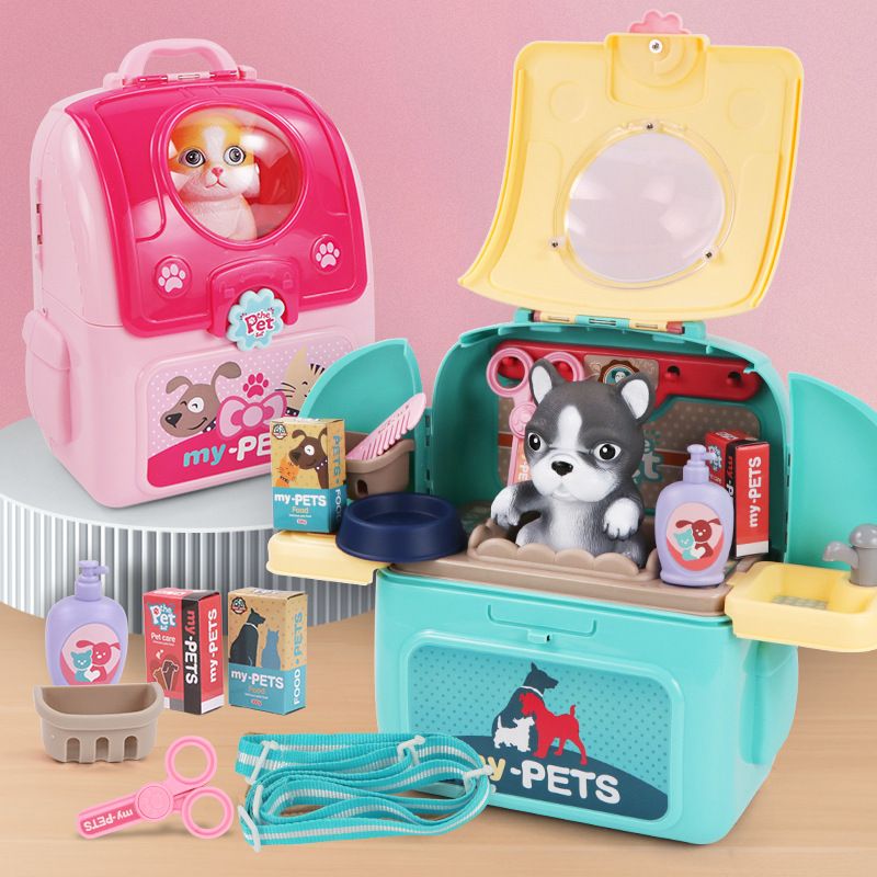 Kids Toys Doctor Set - Set Mainan perawatan hewan piaraan, Kit