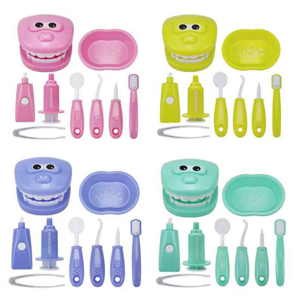 Kids Toys Doctor Set - 9PCS Set Mainan Dokter Gigi Simulasi,
