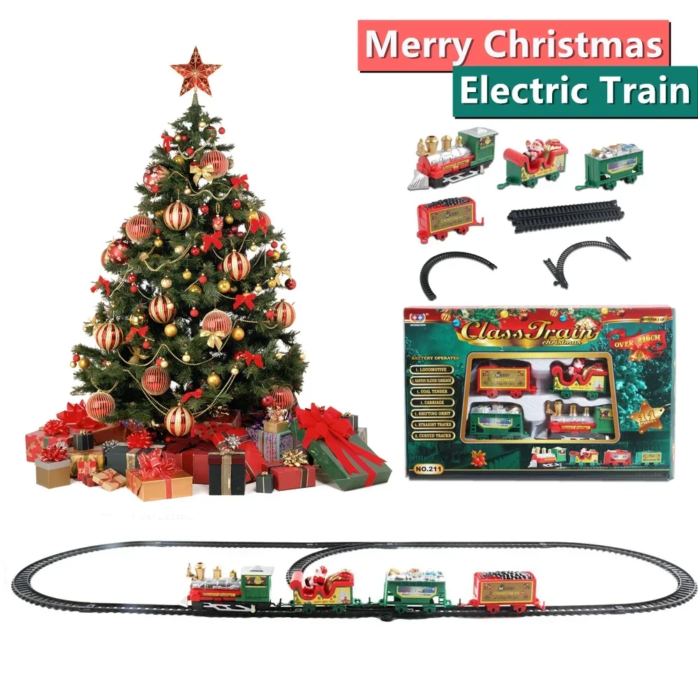 Kotak Hadiah Kereta Natal 2026 - Toy Train Track Set ulasan dan harga