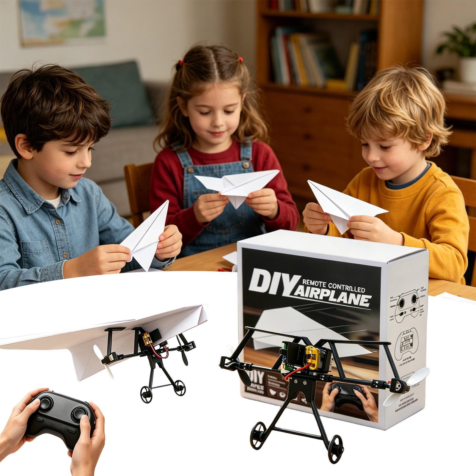 Kit Pesawat Kertas RC DIY Main - Kids Toys Kit ulasan dan harga
