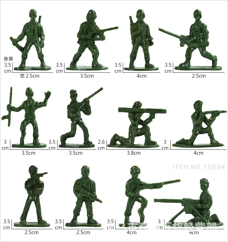 100 Buah/Lot Mainan Tentara Ta - Kids Toys Deals ulasan dan harga