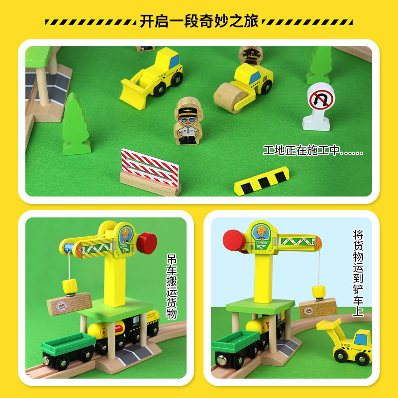 Set Konstruksi Rel Kereta Kayu - Toy Train Track Set ulasan dan harga