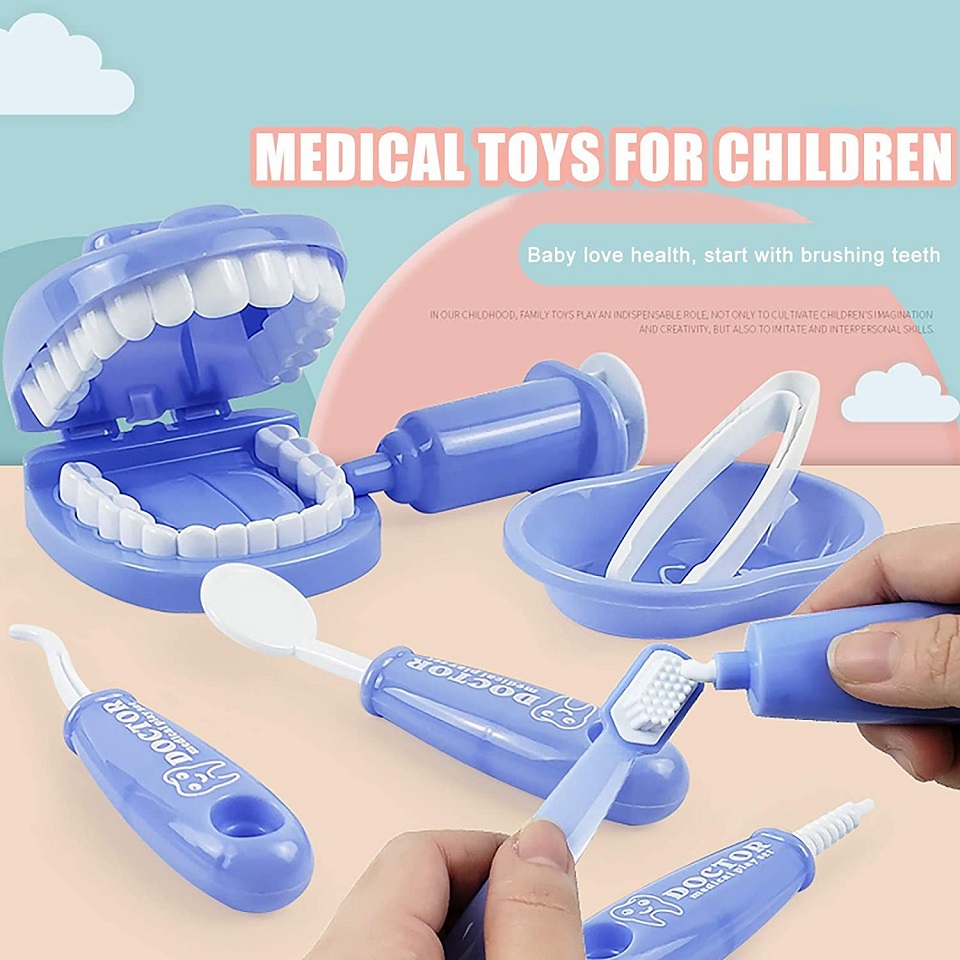 Mainan Kit Dental, 9 buah main - Kids Toys Doctor Set ulasan dan harga