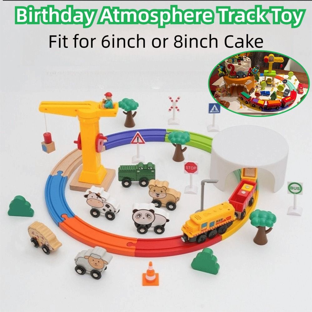 Set Rel Kereta Kayu dengan Efe - Toy Train Track Set ulasan dan harga
